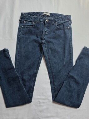 Free People Dark Wash Skinny Jeans Women's Size 27 Stretch Denim